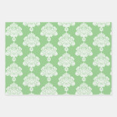 Damask modern kleurenpatroon inpakpapier vel (Voorkant)