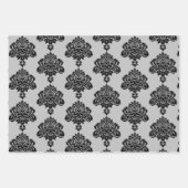 Damask modern kleurenpatroon inpakpapier vel (Voorkant 2)