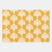 Damask modern kleurenpatroon inpakpapier vel (Voorkant 3)