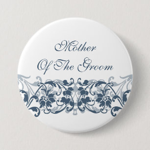 Damask moeder van de Groom Button / Pin