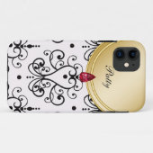 Damask Monogram iPhone 5 Hoesjes (Achterkant (horizontaal))