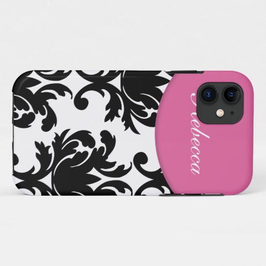 Damask Monogram iPhone 5S cases (Achterkant (horizontaal))