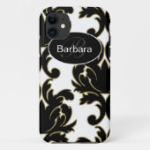 Damask Monogram iPhone 5S cases (Achterkant)