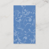 Damask Monogram-kaart Visitekaartje (Achterkant)