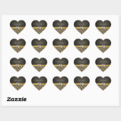 Damask Monogram Leopard Dank u Stickers (Vel)