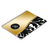 Damask Monogram notebook Journal Notitieboek (Linkerzijde)