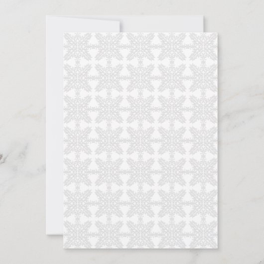 Damask Monogram Silver Gray Wedding Invitation Kaart (Achterkant)