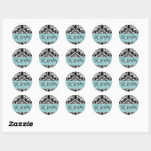 Damask Monogram Sticker (Vel)
