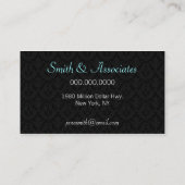 Damask Monogram Visitekaartjes (Achterkant)