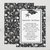 Damask, mortar, diploma Afstuderen Kaart (Voorkant / Achterkant)