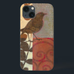 Damask Mus iPhone 13 Hoesje<br><div class="desc">Deze hedendaagse kunstdruk van een bruine mus en andere collage-geïnspireerde details voegt karakter toe aan elke woonkamer of eetkamer. Het beeld omvat een rood en bruin kleurthema. Koop vandaag nog deze prachtige en unieke kunstdruk van kunstenaar Norman Wyatt.</div>