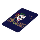 Damask New Orleans Maskermagneet Magneet (Linkerzijde)