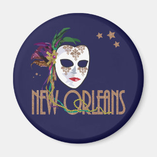 Damask New Orleans Maskermagneet Magneet
