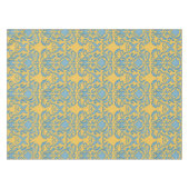 Damask old world crème yellow tablecloth tafelkleed (Voorkant (Horizontaal))