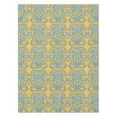 Damask old world crème yellow tablecloth tafelkleed (Voorkant)