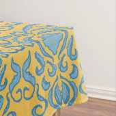 Damask old world crème yellow tablecloth tafelkleed (Voorbeeld)