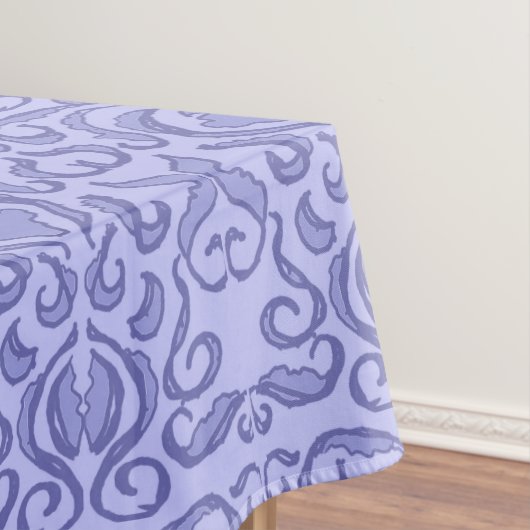 Damask Old World Veri Peri Tonal Tablecloth Tafelkleed (Voorbeeld)