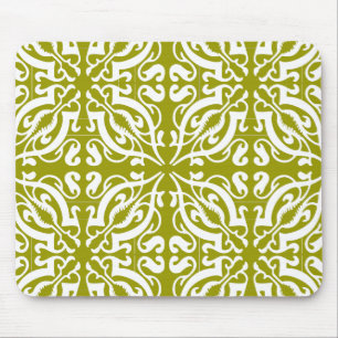 DAMASK - Olijfgroen Muismat