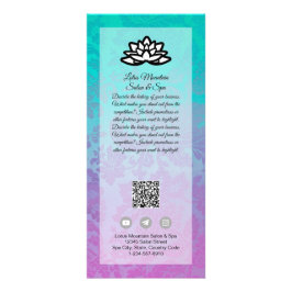 Damask Ombre Salon Spa Kaart Sjabloon