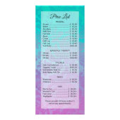  Damask Ombre Salon Spa Kaart Sjabloon (Achterkant)