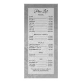  Damask Ombre Salon Spa Kaart Sjabloon (Achterkant)