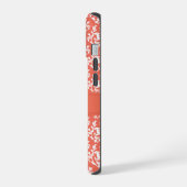 Damask oranje emberglow naam iPhone 15 case (Linkerkant)