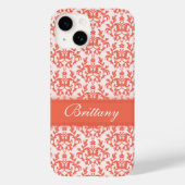 Damask oranje gloeirood naam iphone Case-Mate iPhone case (Achterkant)