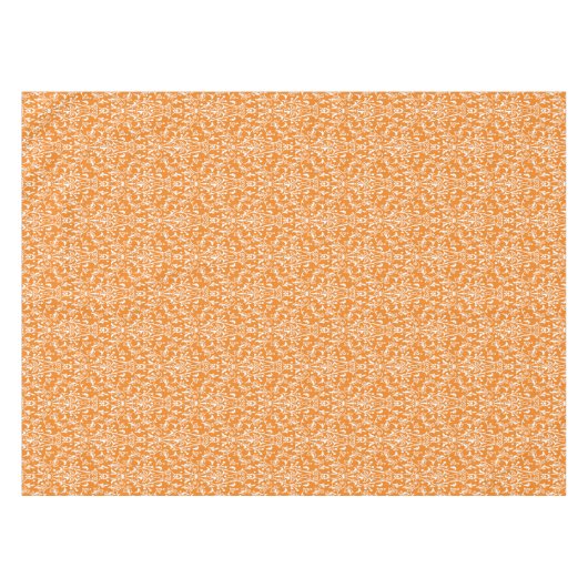 Damask Oranje & White Tafelkleed (Voorkant (Horizontaal))