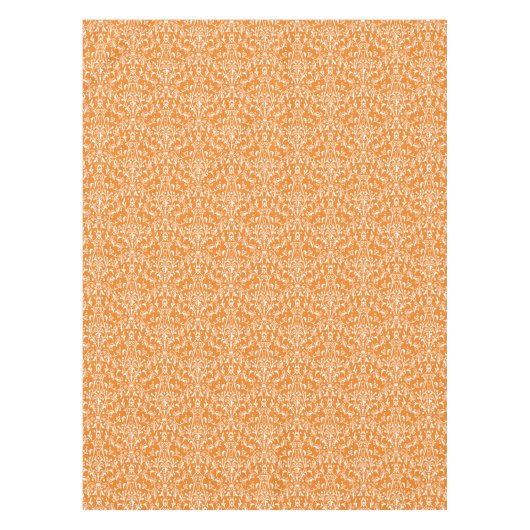 Damask Oranje & White Tafelkleed (Voorkant)