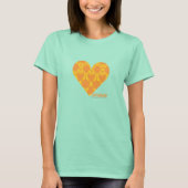 Damask Oranje-Yellow 2 T-shirt (Voorkant)
