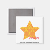 Damask Oranje-Yellow 3 Magneet (Voorkant / Achterkant)