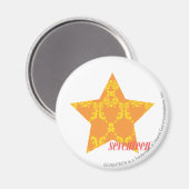 Damask Oranje-Yellow 3 Magneet (Voorkant / Achterkant)