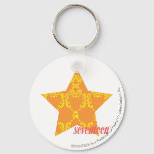 Damask Oranje-Yellow 3 Sleutelhanger
