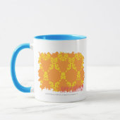Damask Oranje-Yellow 4 Mok (Links)