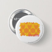 Damask Oranje-Yellow 4 Ronde Button 5,7 Cm (Voorkant /achterkant)