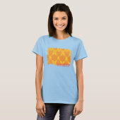 Damask Oranje-Yellow 4 T-shirt (Voorkant volledig)