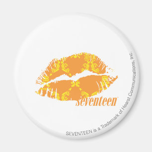 Damask Oranje-Yellow Magneet