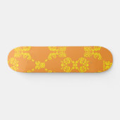 Damask Oranje-Yellow Skateboard (Horizontaal)