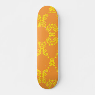 Damask Oranje-Yellow Skateboard