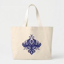 Damask ornament Canvas tas