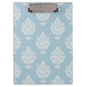 Damask Ornamental Pattern Cream on Blue Klembord (Voorkant)