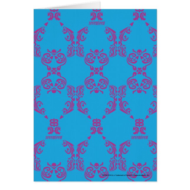 Damask Paars-Aqua (Voorkant)