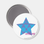 Damask Paars-Aqua 2 Magneet (Voorkant / Achterkant)