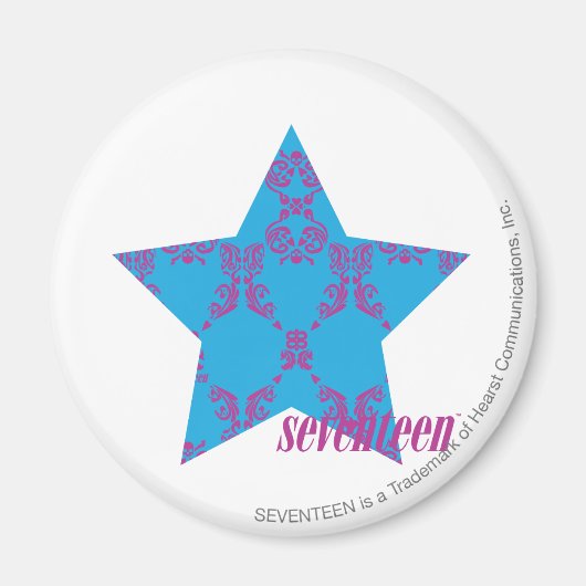 Damask Paars-Aqua 2 Magneet (Voorkant)