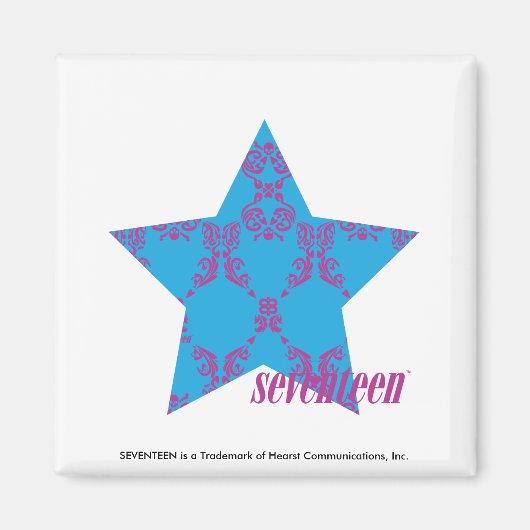 Damask Paars-Aqua 2 Magneet (Voorkant)