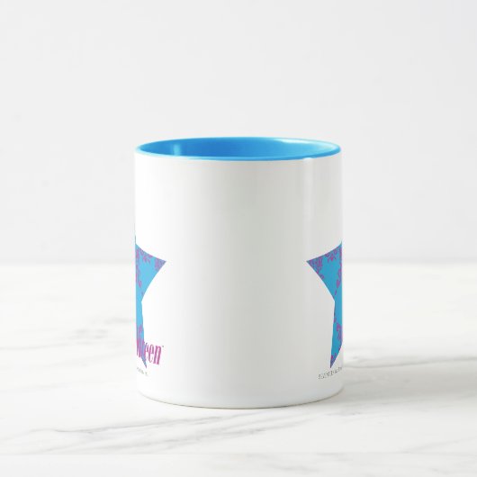 Damask Paars-Aqua 2 Mok (Midden)