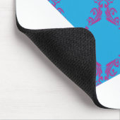 Damask Paars-Aqua 2 Muismat (Hoek)