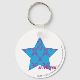 Damask Paars-Aqua 2 Sleutelhanger