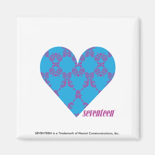 Damask Paars-Aqua 3 Magneet (Voorkant)