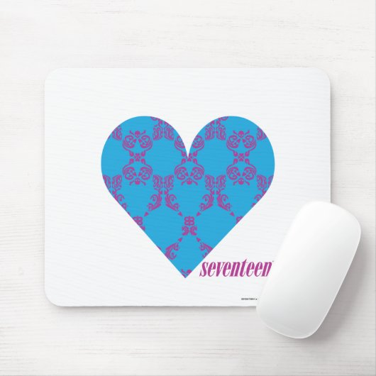 Damask Paars-Aqua 3 Muismat (Met muis)